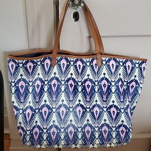 Stella and Dot 2 Piece Reversible Bag with Pouch